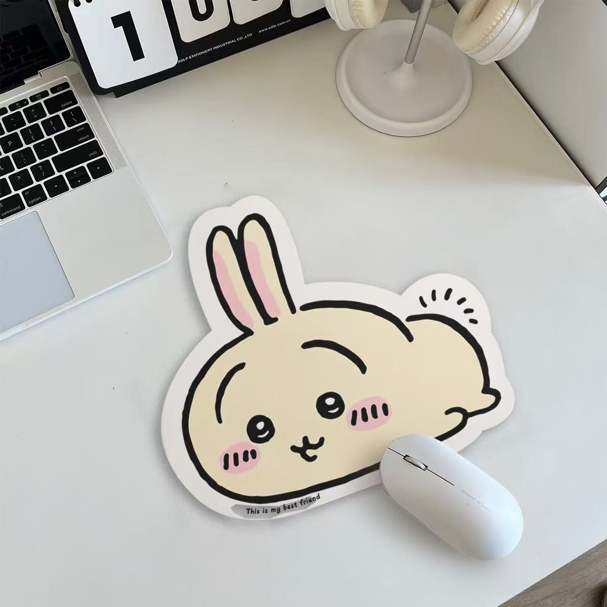 Leather Desk Pad - Chiikawa Cartoon Jiyi Usagi Hachiware Skórzana