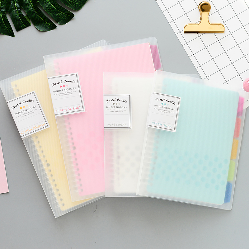 Binder A4 Lever - 1Pc KOKUYO luźny notatnik z motywem