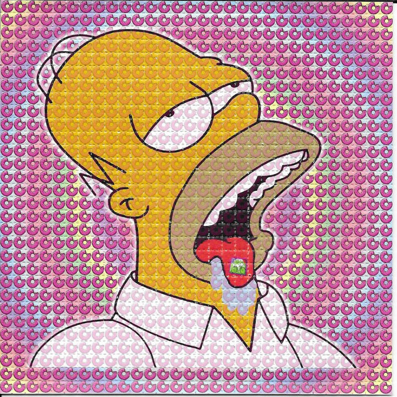 Ink Blotter Paper - Doped Homer psychodeliczny nie zawiera kwasu