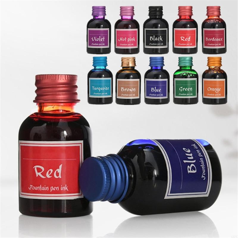 Fountain Pen Bottled Ink - 10 Kolorów 1 Butelka Czysty Kolorowy