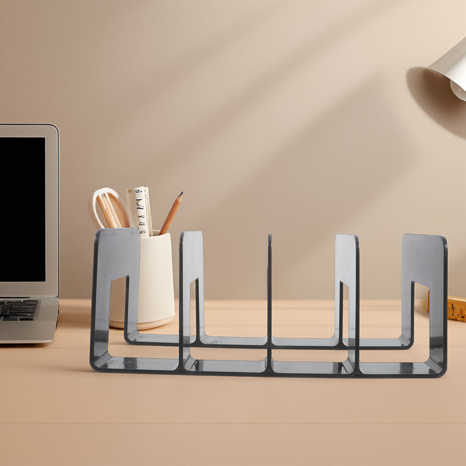 Magazine Holder Rack - Wielokomorowy organizer na książki na biurko