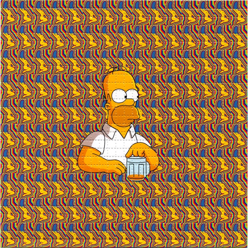 Naga Marge Psychedeliczna LSD/ – Ink Blotter Paper recenzja i cena